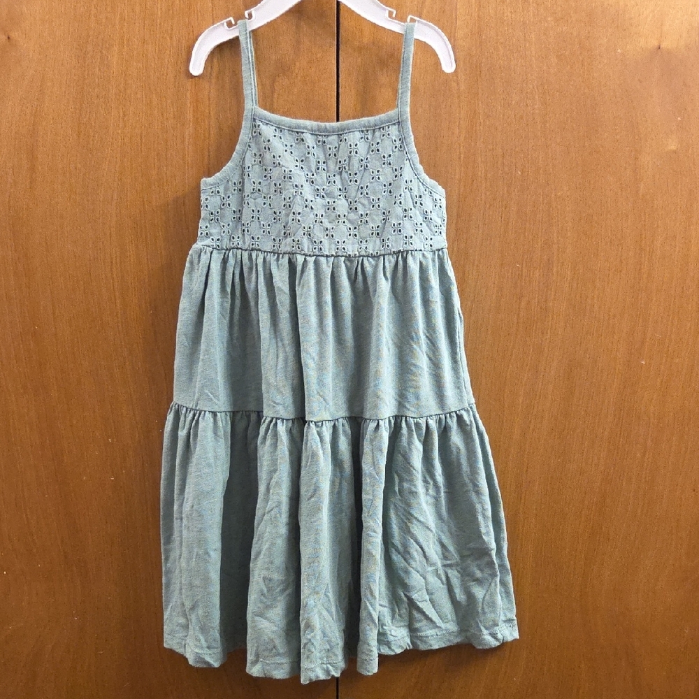 Carter's Green Eyelet Casual Dress